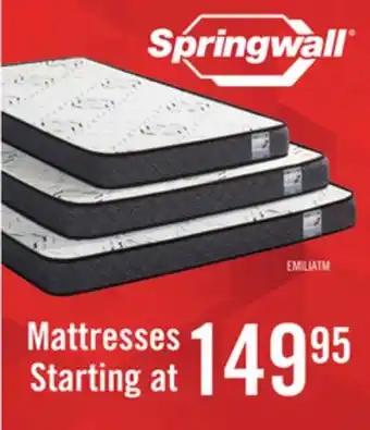 The Brick Springwall emilia tight top twin mattress offer