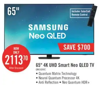 The Brick Samsung 65 qn90c 4k neo qled tv offer