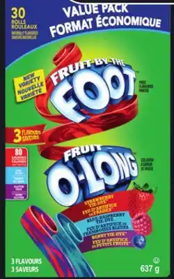 IGA Fruit-o-long snacks offer