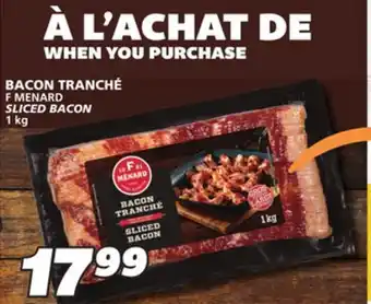 IGA F menard sliced bacon offer