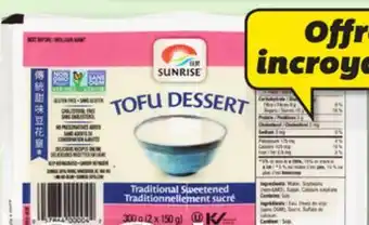 IGA Sunrise soft or dessert tofu offer