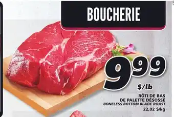 IGA Boneless bottom blade roast offer