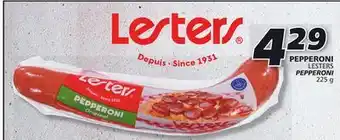 IGA Lesters pepperoni offer