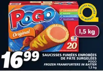 IGA Pogo frozen frankfurters in batter offer