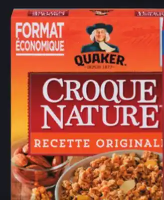 IGA Quaker croque nature cereal offer