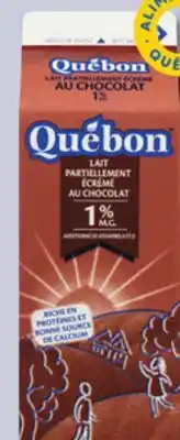 IGA Québon chocolate milk offer