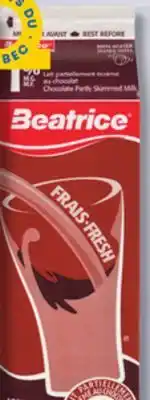 IGA Beatrice chocolate milk offer
