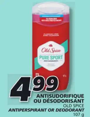 IGA Old spice antiperspirant or deodorant offer