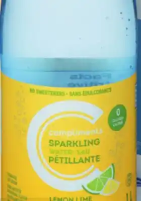 IGA Compliments sparkling flavoured water offer