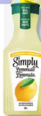 IGA Simply lemonade offer