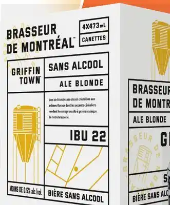 IGA Brasseur de montréal non-alcoholic beer offer