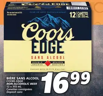 IGA Coors edge non-alcoholic beer offer