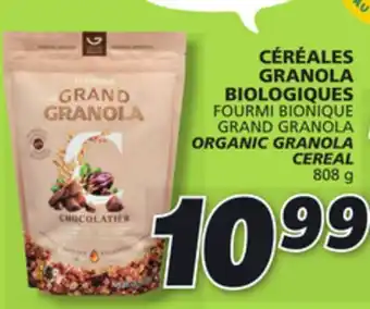 IGA Grand granola organic granola cereal offer