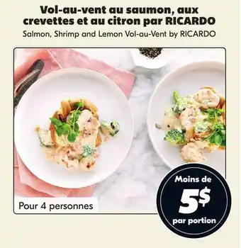 IGA Salmon, shrimp and lemon vol-au-vent by ricardo offer