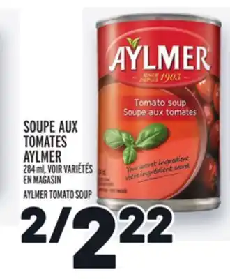 Metro Soupe aux tomates aylmer | aylmer tomato soup offer