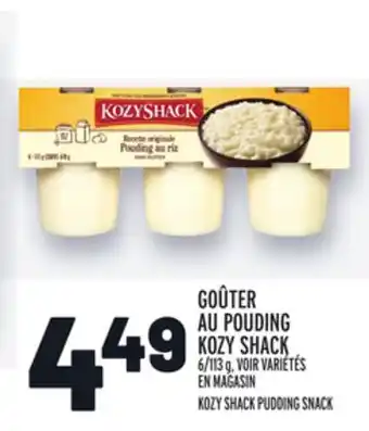 Metro Goûter au pouding kozy shack | kozy shack pudding snack offer