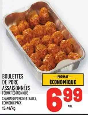 Metro Boulettes de porc assaisonnées | seasoned pork meatballs offer