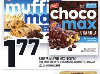 Metro Barres muffin max leclerc | leclerc muffin max bars offer