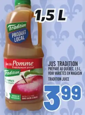 Metro Jus tradition | tradition juice offer