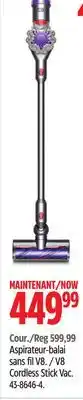 Canadian Tire Dyson v8 cordless stick vac offer
