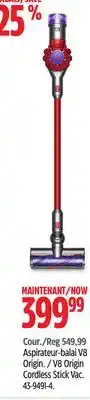 Canadian Tire Dyson v8 origin cordless stick vac offer