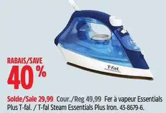 Canadian Tire T-fal steam essentials plus iron offer