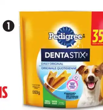 Canadian Tire Pedigree selected dog treats offer