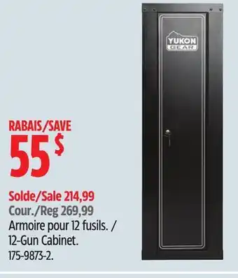 Canadian Tire Yukon gear 12-gun cabinet offer