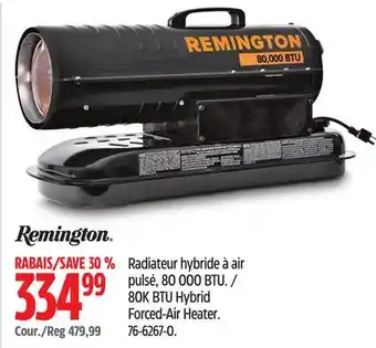 Canadian Tire Remington heaters 80k btu hybrid forced-air heater offer