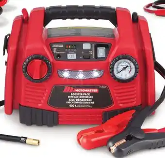 Canadian Tire Motomaster 900a booster pack with air compressor offer