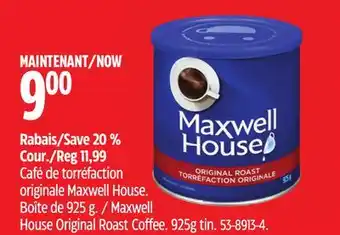 Canadian Tire Kraft maxwell house original roast coffee offer