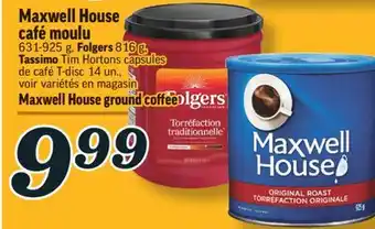 Marché Richelieu Café moulu maxwell house | maxwell house ground coffee offer