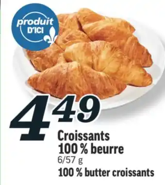 Marché Richelieu Croissants 100 % beurre | 100 % butter croissants offer