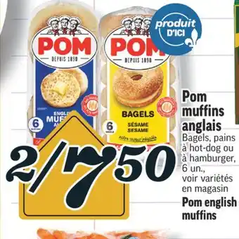 Marché Richelieu Muffins anglais pom | pom english muffins offer