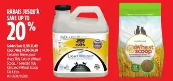 Canadian Tire Selected tidy cats and swheat scoop cat litter offer