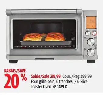 Canadian Tire Breville 6-slice toaster oven offer
