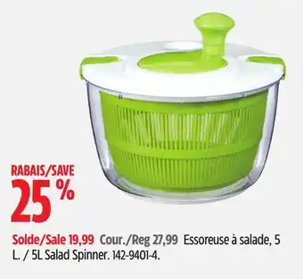 Canadian Tire 5l salad spinner offer