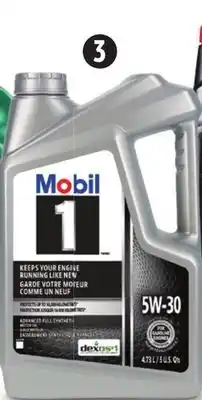 Canadian Tire Mobil 1 synthetic motor oil offer