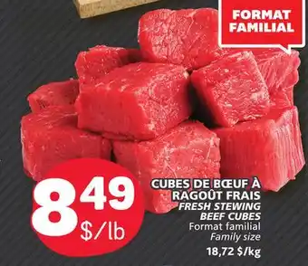 Marché Bonichoix Fresh stewing beef cubes offer