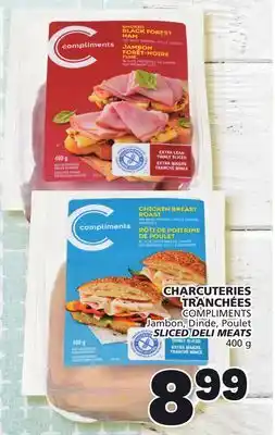 Marché Bonichoix Compliments jambon, dinde, poulet sliced deli meats offer