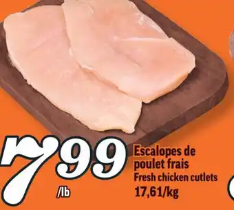 Marché Richelieu Escalopes de poulet frais | fresh chicken cutlets offer