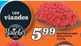 Marché Richelieu Boeuf haché mi-maigre | medium ground beef offer
