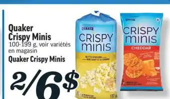 Marché Richelieu Crispy minis quaker | quaker crispy minis offer