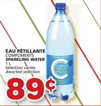 Marché Bonichoix Compliments sparkling water offer