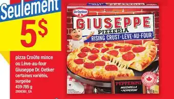 Maxi Pizza croûte mince ou lève-au-four giuseppe dr. oetker offer