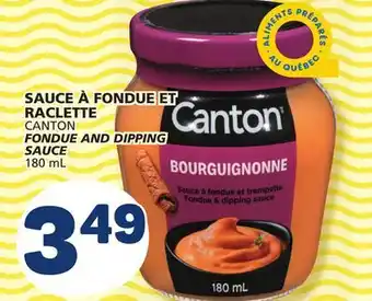 Marché Bonichoix Canton fondue and dipping sauce offer