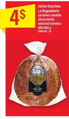 Maxi Miche tranchée la baguetterie, 600/800 g offer