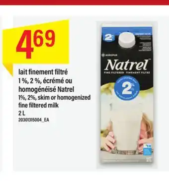 Maxi Lait finement filtré 1 %, 2 %, écrémé ou homogénéisé natrel offer