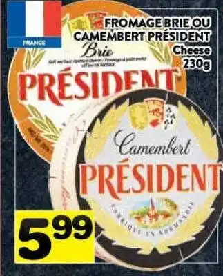 Supermarché PA Camembert president cheese offer