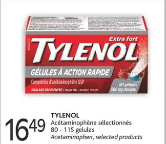 Brunet Tylenol acétaminophène sélectionnés offer